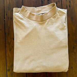 Zara Men’s Mock-Neck Long Sleeve Shirt